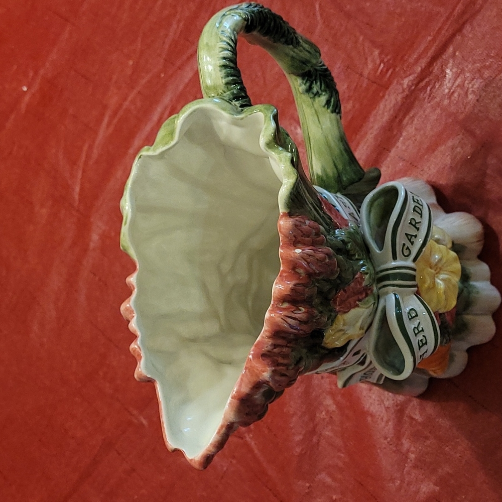 Drink Pitcher Fitz & Floyd Herb Garden Ceramic Decorative Pitcher - Picture 2 of 7